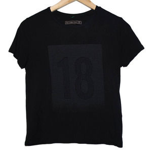 Women's Abercrombie & Fitch Black Gray Crewneck Short Sleeve Tee Shirt Size XS
